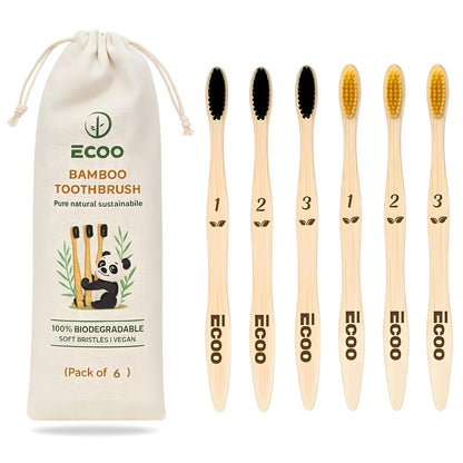 Plastic-Free Bamboo Toothbrush For Cleaner Teeth & Sustainable Living