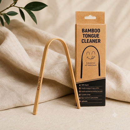 Organic Bamboo Tongue Cleaner for Kids & Adults